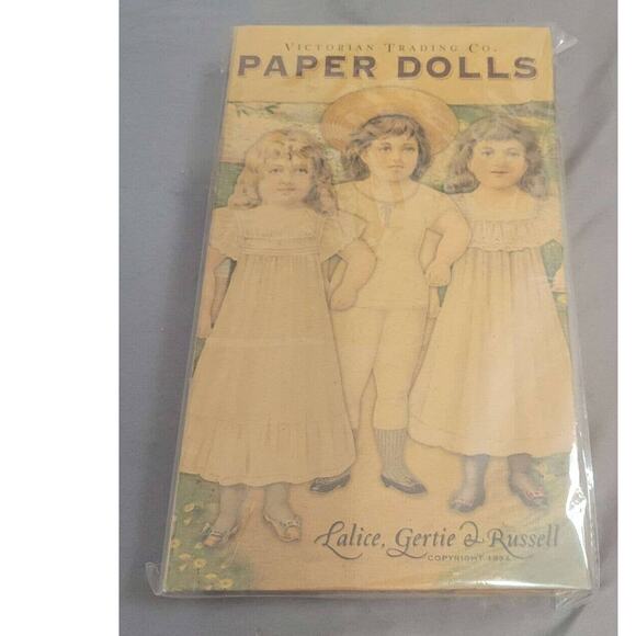 Victoria Trading CO Lalice, Gertie, and Russel Paper Dolls New in Package - Picture 1 of 2